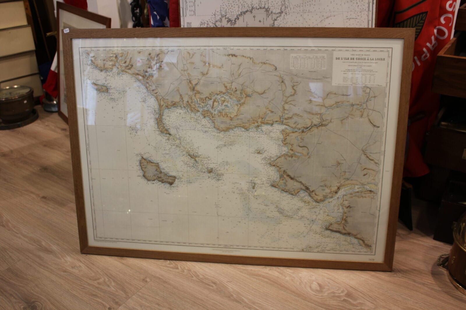 Carte Belle-Ile baie de Quiberon