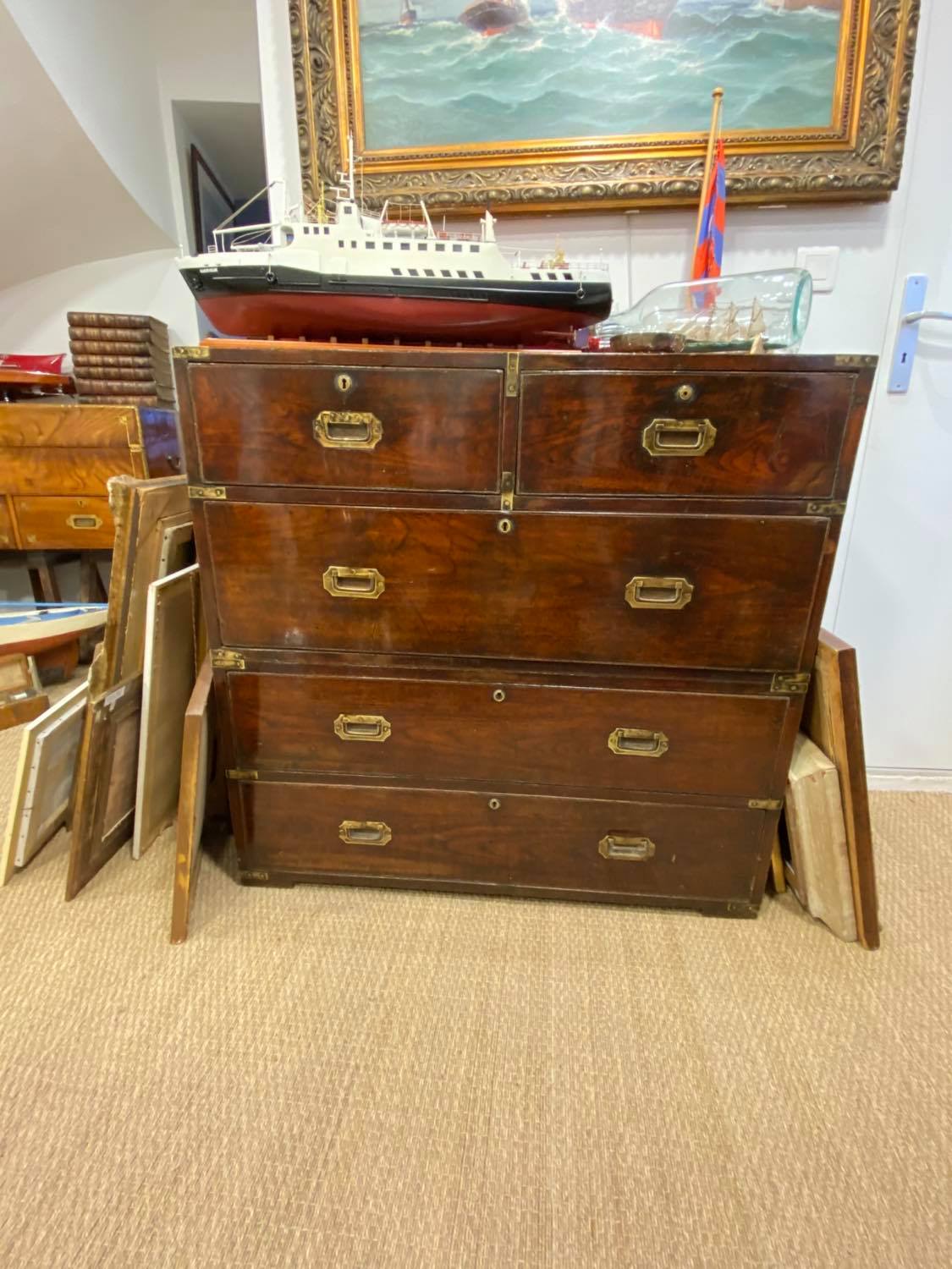 Commode XIXe en acajou