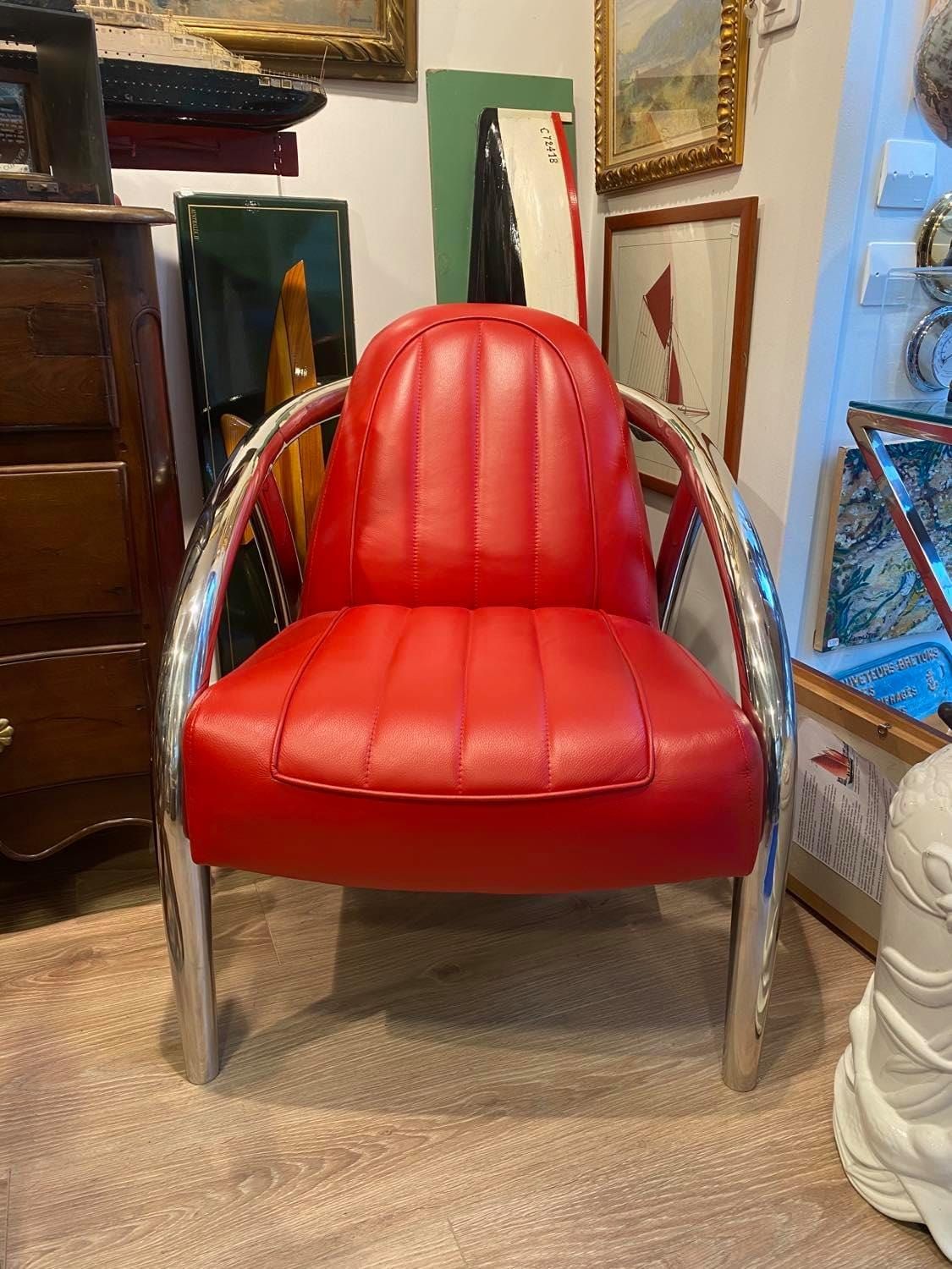 Fauteuil barquette inox