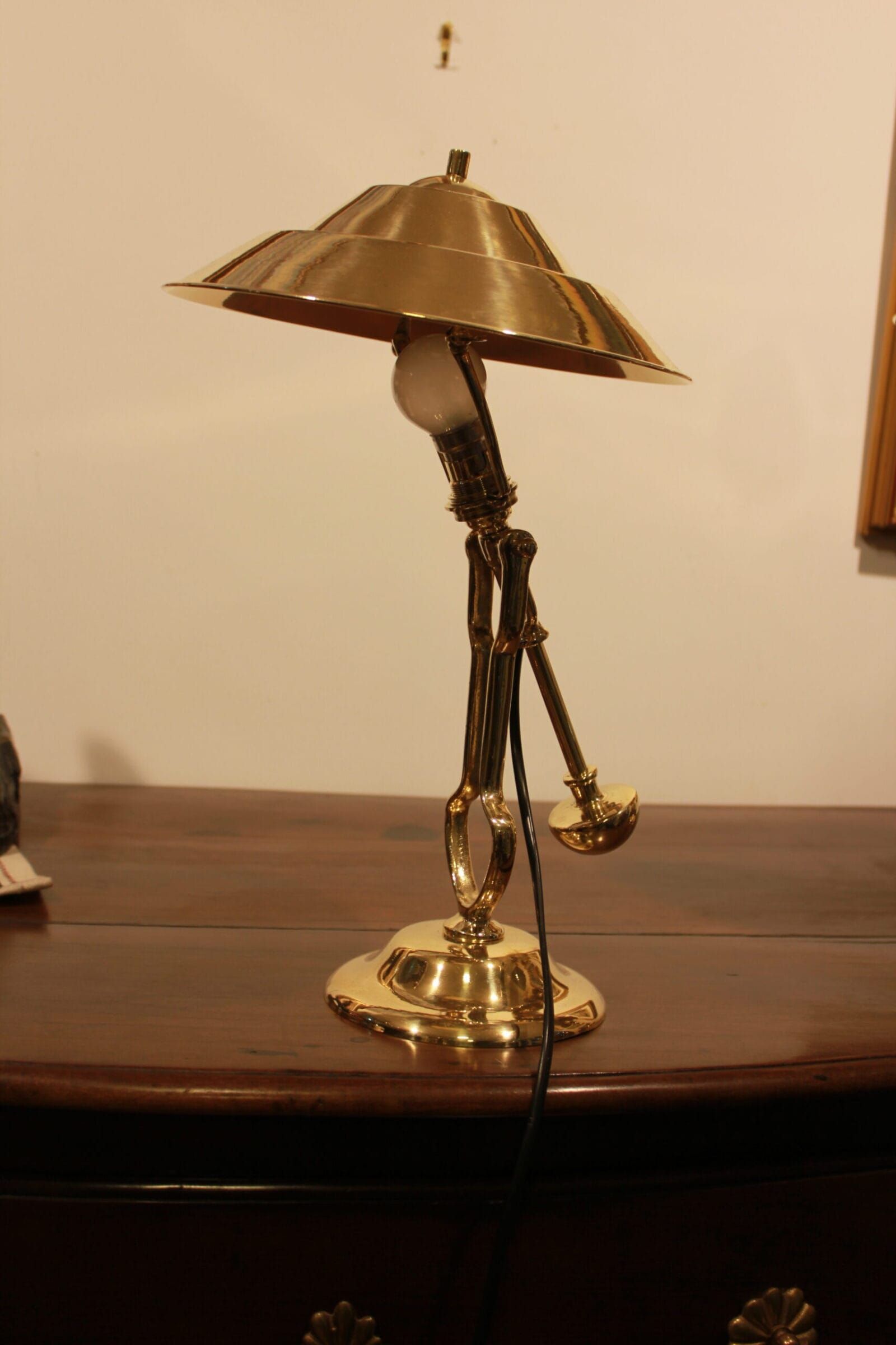 Lampe de bureau laiton à balancier